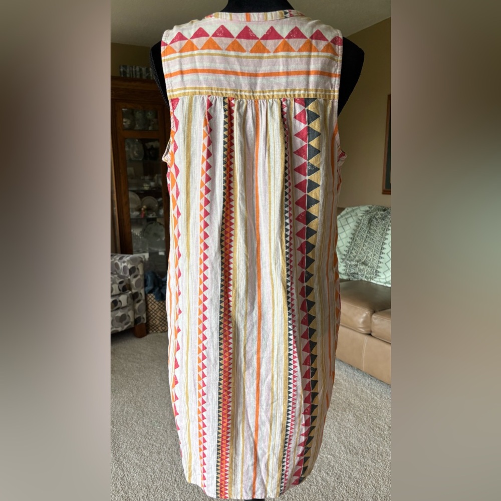 Sonoma Multicolor Dress Geometric Pattern - Picture 3 of 9